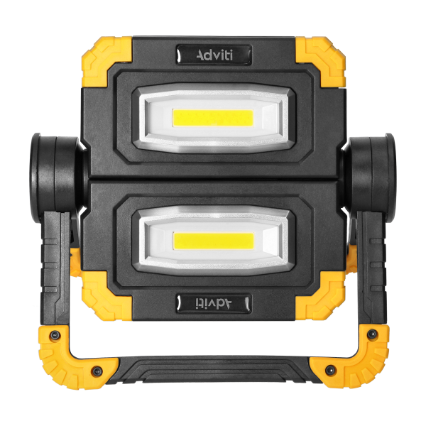 GEMINIX LED 2x10W, work floodlight, portable with rechargeable battery, 1200lm, IP44, 4000K, 5000mAh
